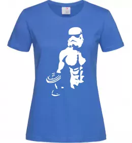 Женская футболка Штурмовик з пресом Ярко-синий фото