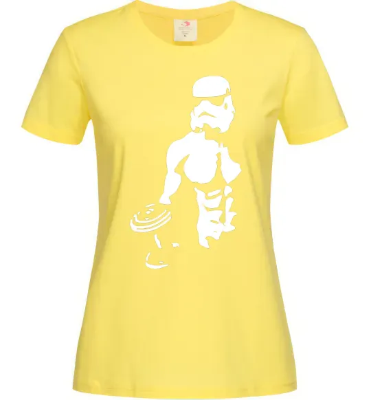 Женская футболка Штурмовик з пресом Лимонный фото