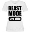 Женская футболка Beast mode on Белый фото