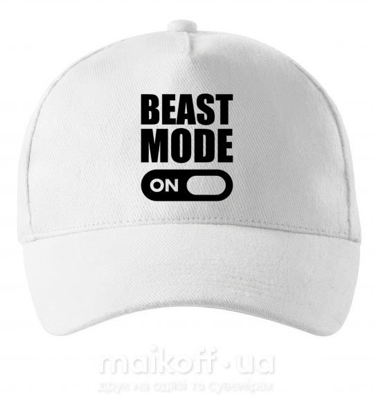 Кепка Beast mode on Белый фото
