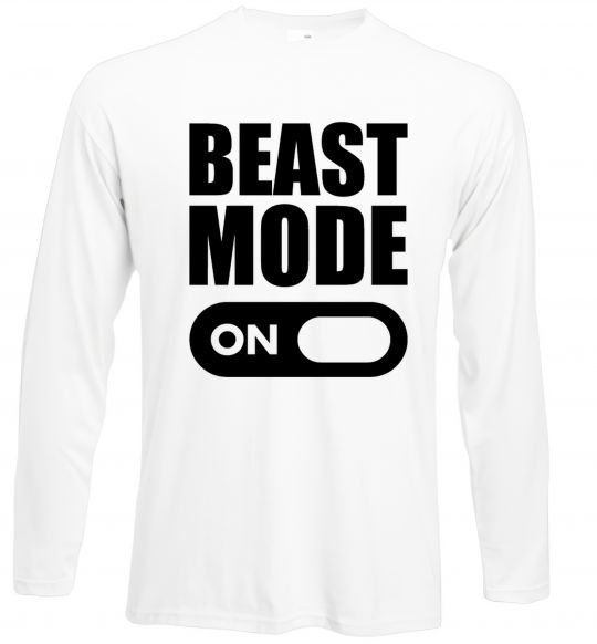 Реглан Beast mode on Белый фото