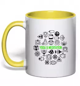 Чашка с цветной ручкой