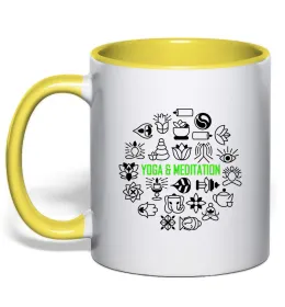 Чашка з кольоровою ручкою