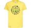 Детская футболка Yoga meditation Лимонный фото