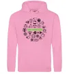 Женская толстовка (худи) Yoga meditation Розовый фото
