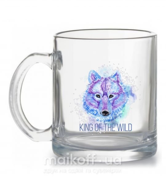 Чашка стеклянная King of the wild Прозрачный фото