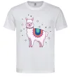 Мужская футболка Alpaca stars Белый фото