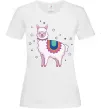 Женская футболка Alpaca stars Белый Женская футболка Alpaca stars Белый фото