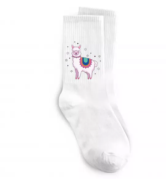 Шкарпетки Alpaca stars Білий фото
