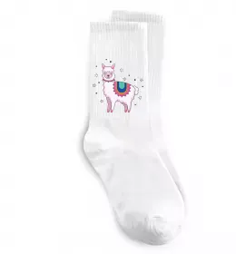 Носки Лама візерунки Белый фото