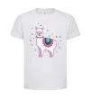Детская футболка Alpaca stars Белый фото