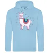 Чоловіча толстовка (худі) Alpaca stars Блакитний фото