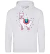 Женская толстовка (худи) Alpaca stars Серый меланж фото
