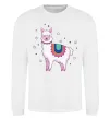 Світшот Alpaca stars Білий фото