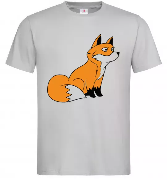 Мужская футболка Лисичка Серый фото
