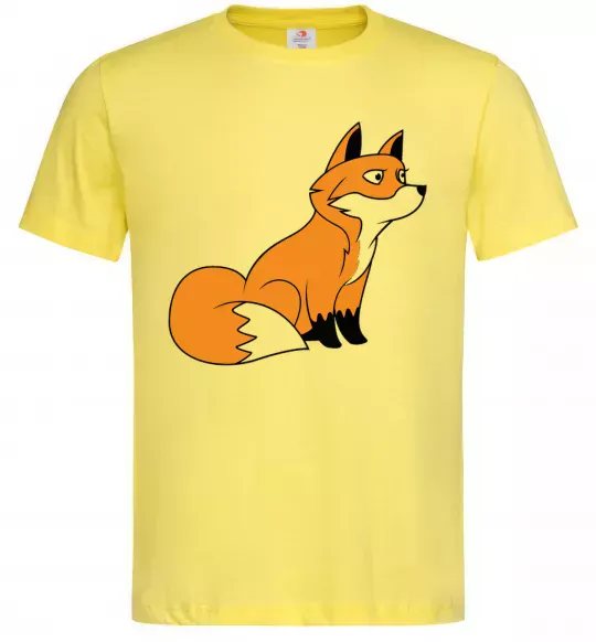 Мужская футболка Лисичка Лимонный фото