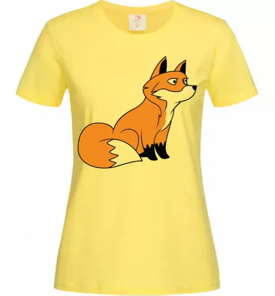 Жіноча футболка Лисичка Лимонний фото
