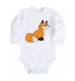 Дитячий бодік Wild free fox Білий фото