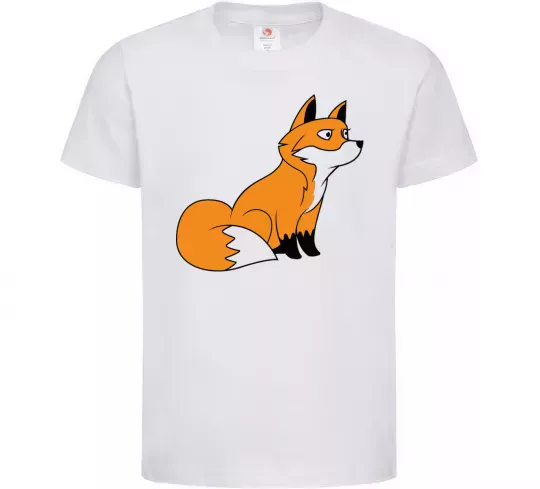 Дитяча футболка Лисичка Білий фото