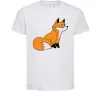 Дитяча футболка Лисичка Білий фото