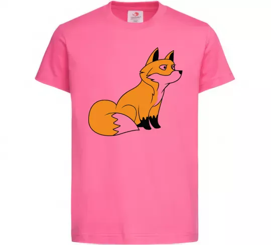 Дитяча футболка Лисичка Яскраво-рожевий фото