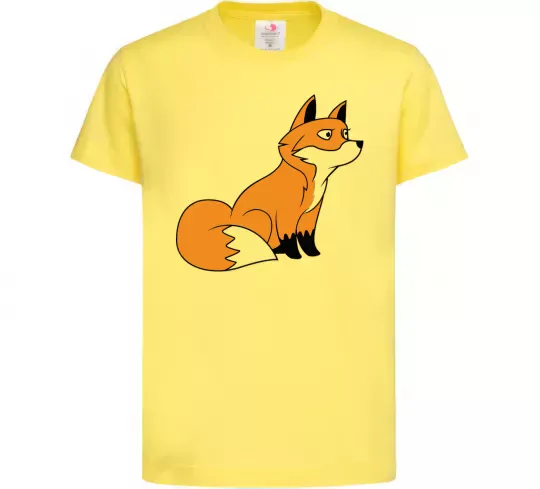 Дитяча футболка Лисичка Лимонний фото