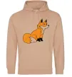 Чоловіча толстовка (худі) Лисичка Пісочний фото
