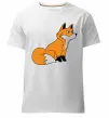 Чоловіча преміум футболка Лисичка Білий фото