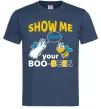 Мужская футболка Show me your boo-bees boo Темно-синий фото