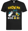Мужская футболка Show me your boo-bees boo Черный фото