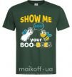 Чоловіча футболка Show me your boo-bees boo Темно-зелений фото