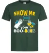 Мужская футболка Show me your boo-bees boo Темно-зеленый фото