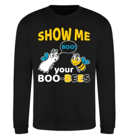 Світшот Show me your boo-bees boo Чорний фото