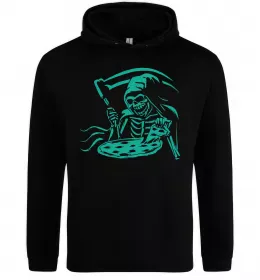 Мужская толстовка (худи) Pizza Серый меланж фото