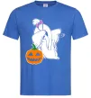 Мужская футболка Пес з паучком Ярко-синий Мужская футболка Пес з паучком Ярко-синий фото