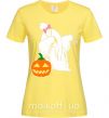 Женская футболка Пес с паучком Лимонный фото