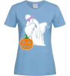 Жіноча футболка Пес з паучком Блакитний Жіноча футболка Пес з паучком Блакитний фото