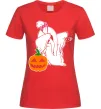 Жіноча футболка Пес з паучком Червоний Жіноча футболка Пес з паучком Червоний фото