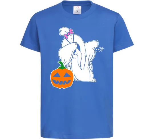 Детская футболка Пес з паучком Ярко-синий фото