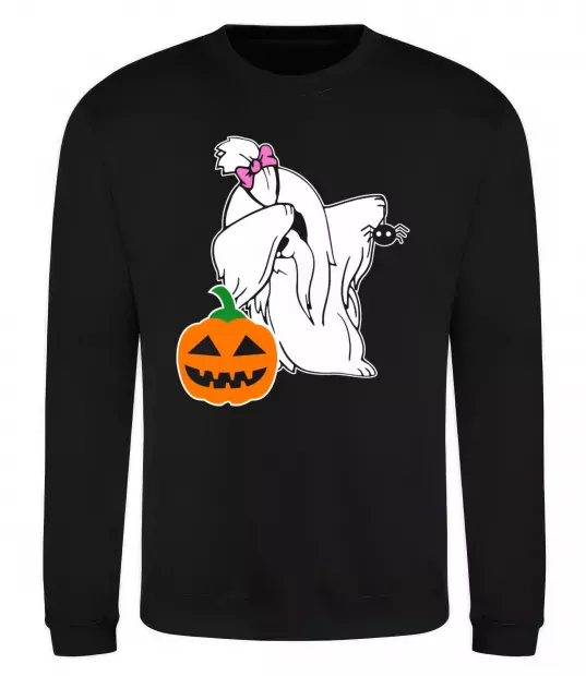 Світшот Пес з паучком Чорний фото