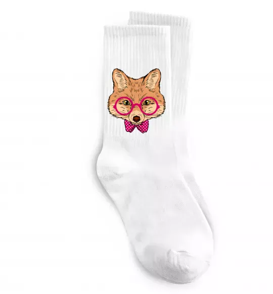 Носки Ввічливий лис Белый фото