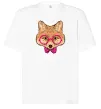 Футболка Оверсайз Ввічливий лис Белый фото