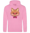 Чоловіча толстовка (худі) Ввічливий лис Рожевий фото
