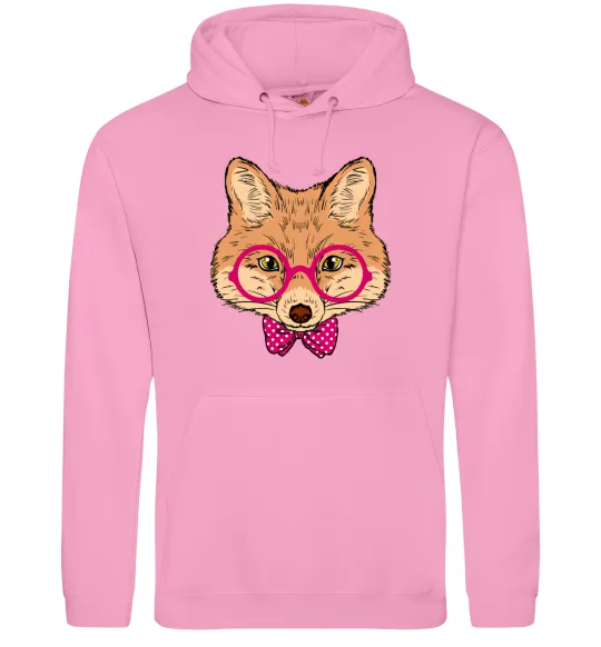 Жіноча толстовка (худі) Ввічливий лис Рожевий фото