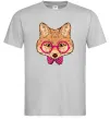 Чоловіча футболка Ввічливий лис Сірий фото