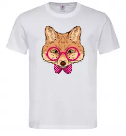 Мужская футболка Лисичка Белый фото