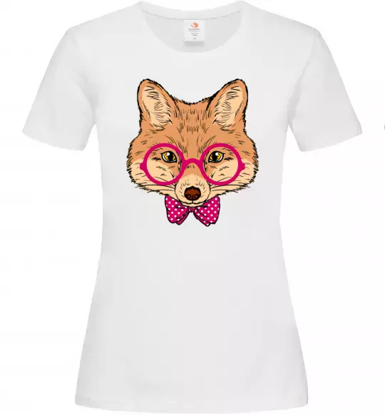 Женская футболка Ввічливий лис Белый фото