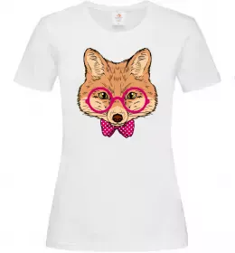 Женская футболка Ввічливий лис Белый фото