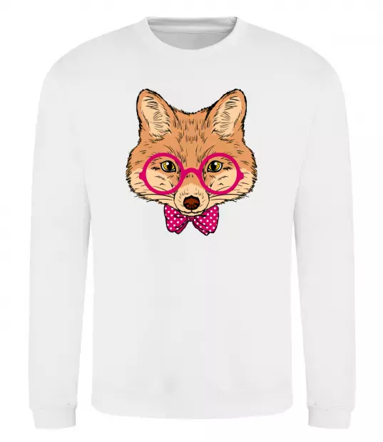 Свитшот Ввічливий лис Белый фото