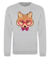 Свитшот Ввічливий лис Серый меланж фото